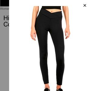 Express cross-over waistband leggings